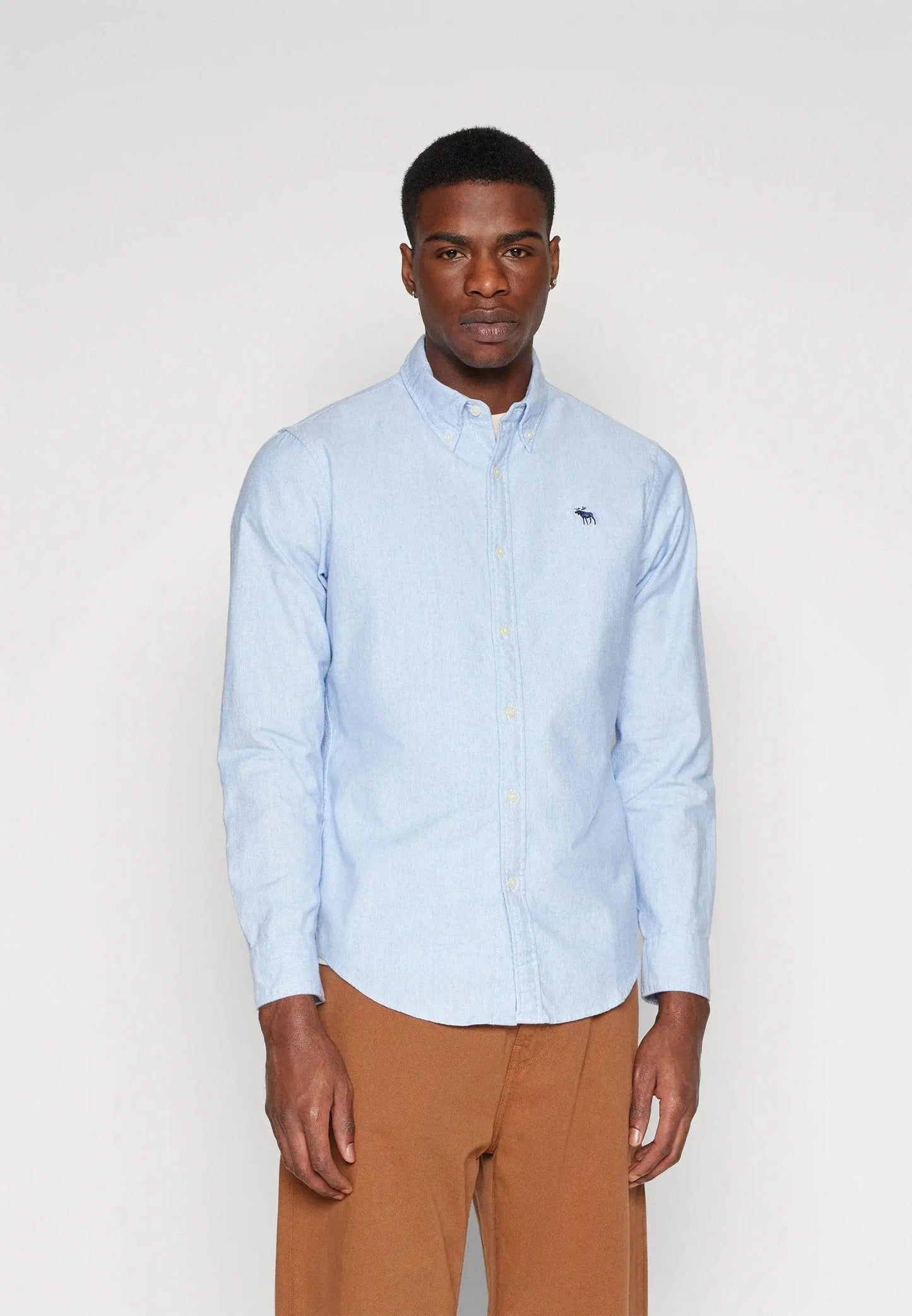 Camisa Oxford Azul A&F