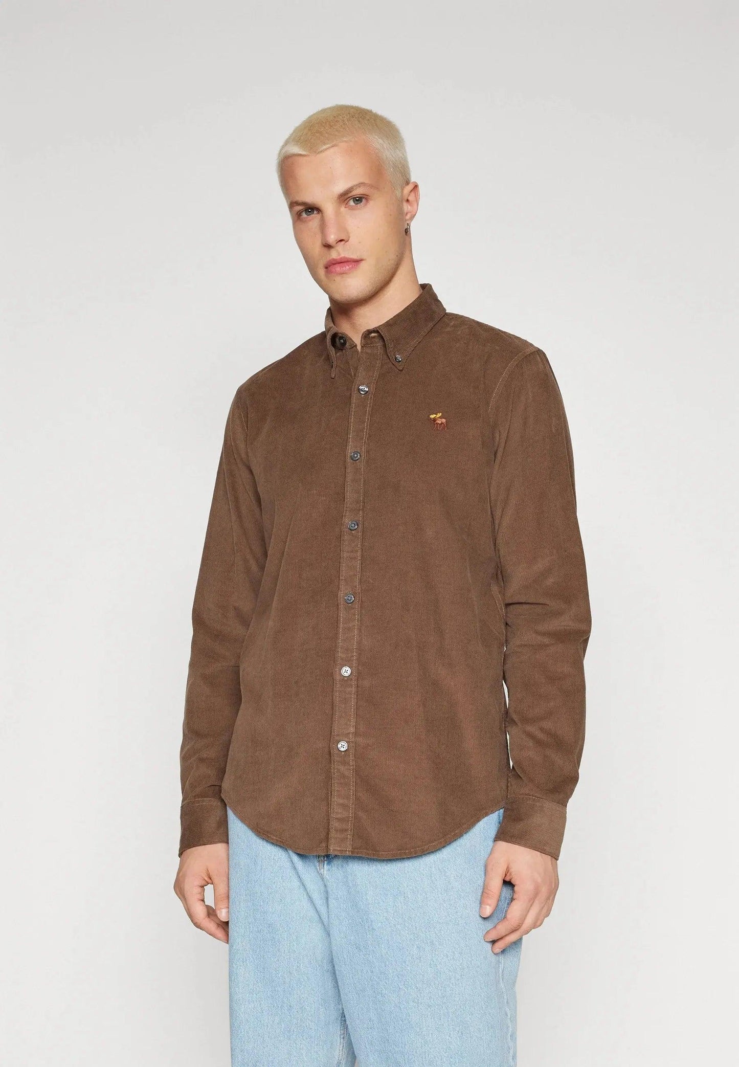Camisa oxford Chocolate A&F
