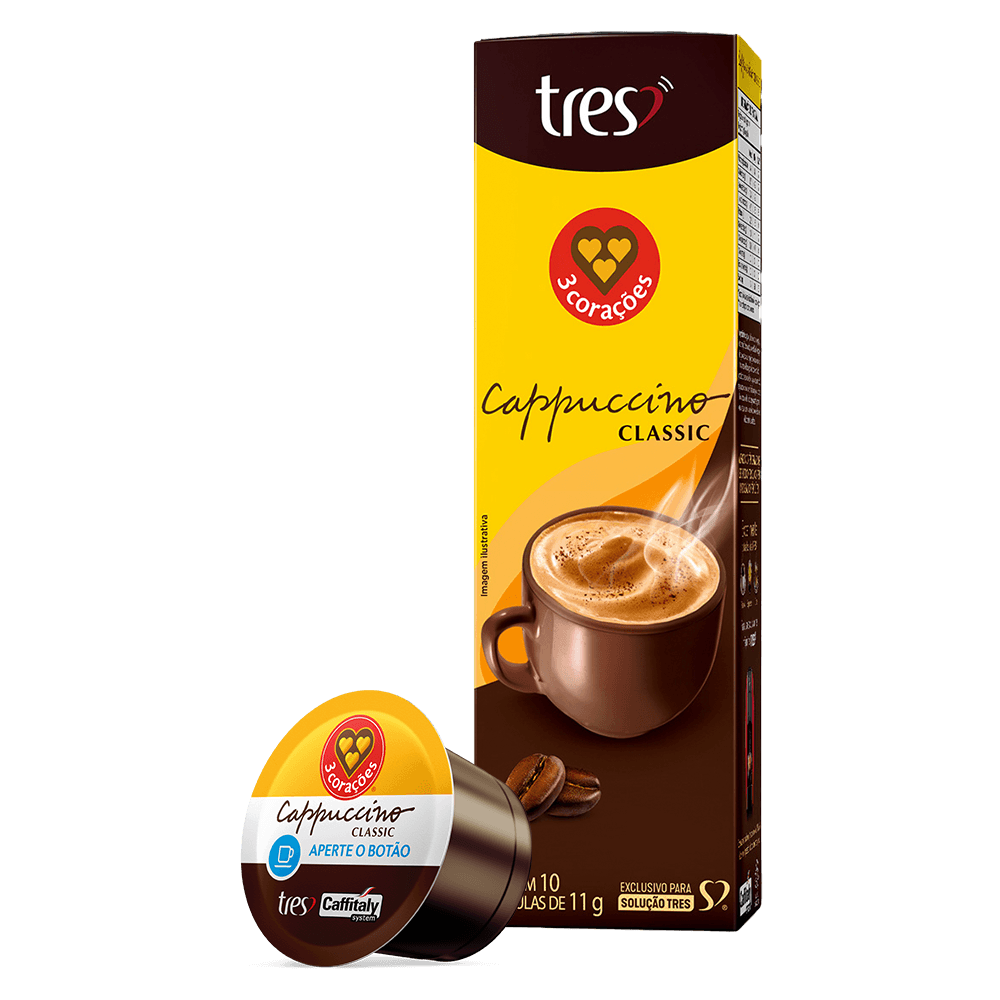 Kit Cappuccino Lovers II com 40 Cápsulas TRES 3 Corações