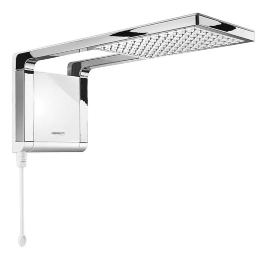 Chuveiro Elétrico de Parede Lorenzetti Acqua Ultra Storm Preto 7800W 220V Branco Cromado