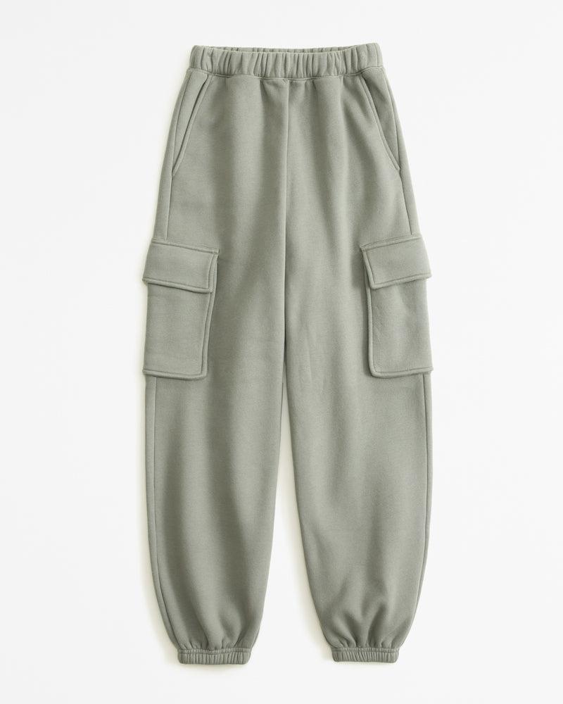 Abercrombie & Fitch Calça de moletom Essential Oversized Cargo Sunday