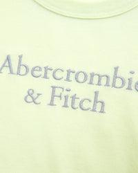 Abercrombie & Fitch camiseta estampada com logo e franzido lateral