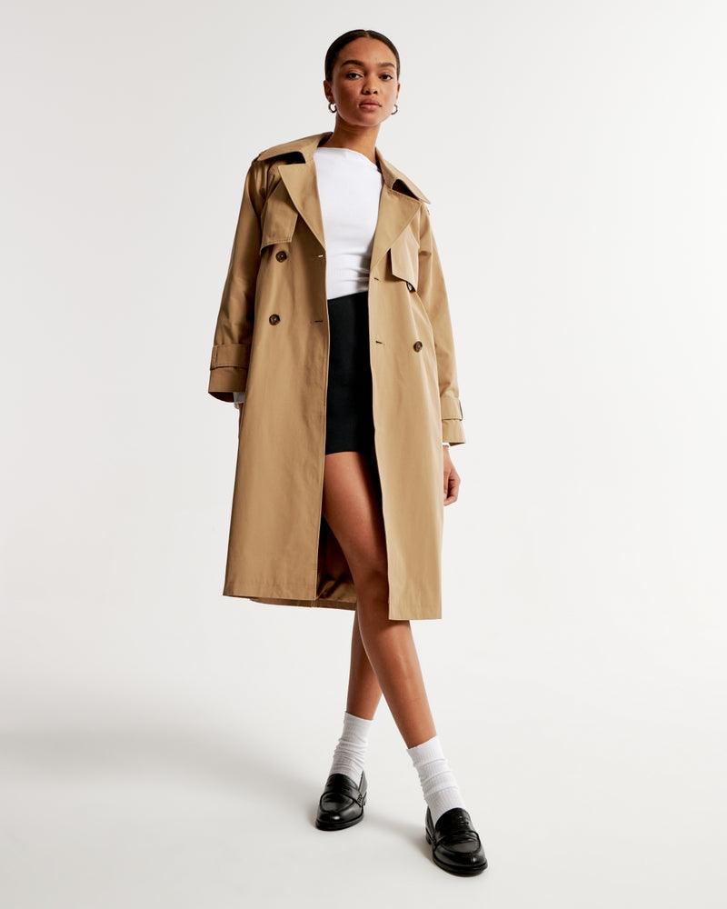 Abercrombie & Fitch Trench Coat Elevado