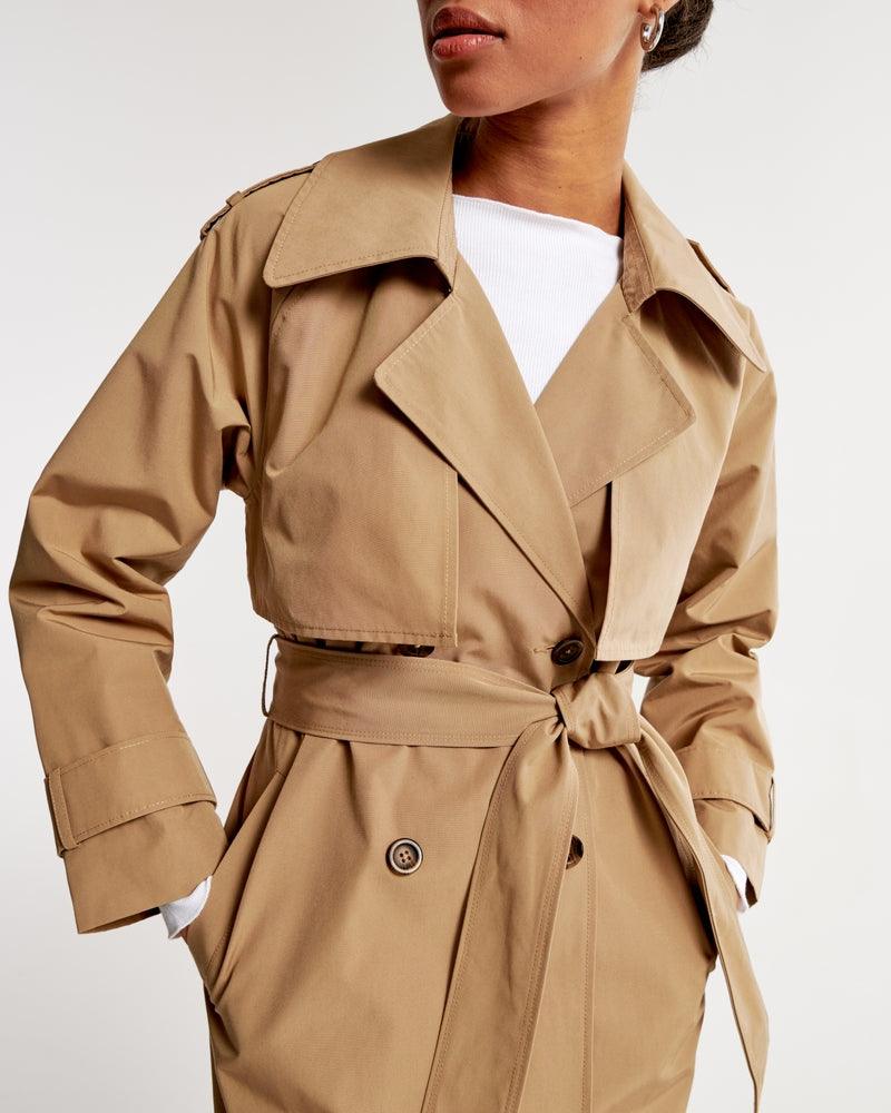 Abercrombie & Fitch Trench Coat Elevado