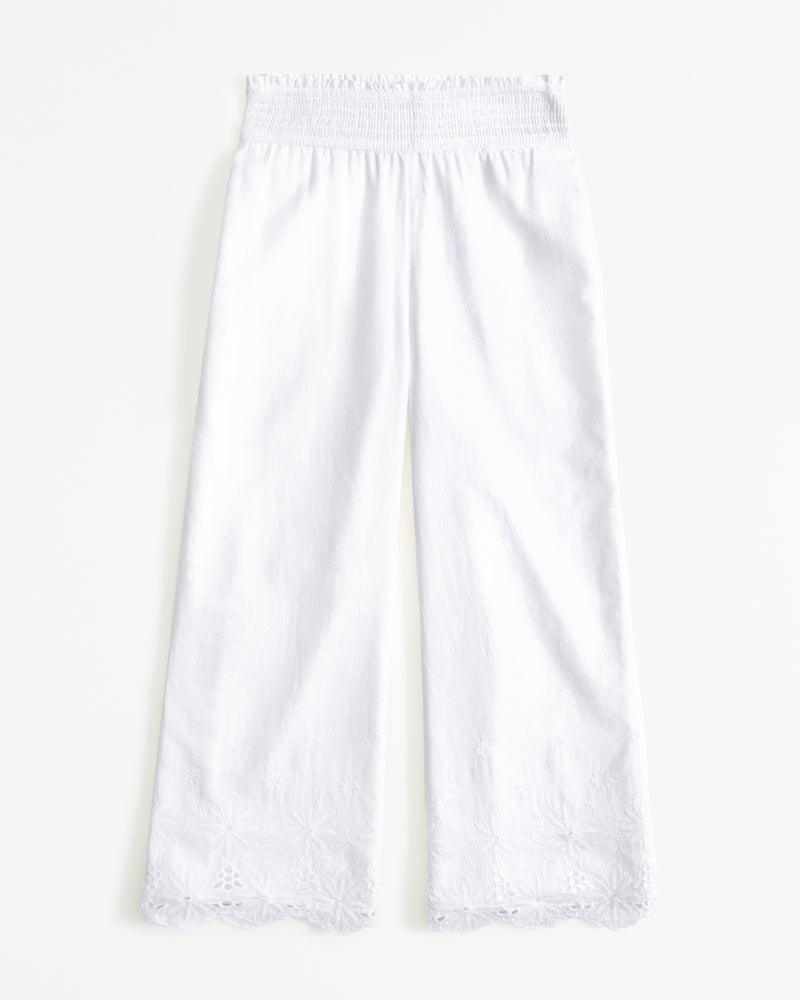 Abercrombie calça cutwork bordada