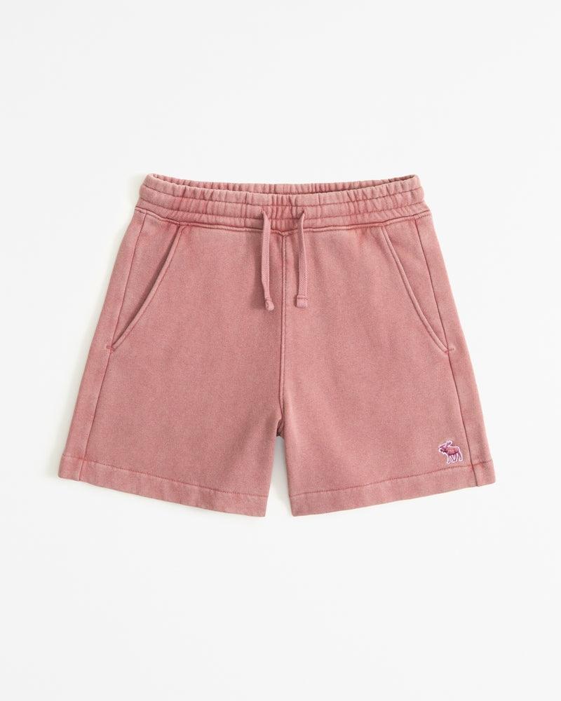 abercrombie infantil shorts essenciais de lã com ícone