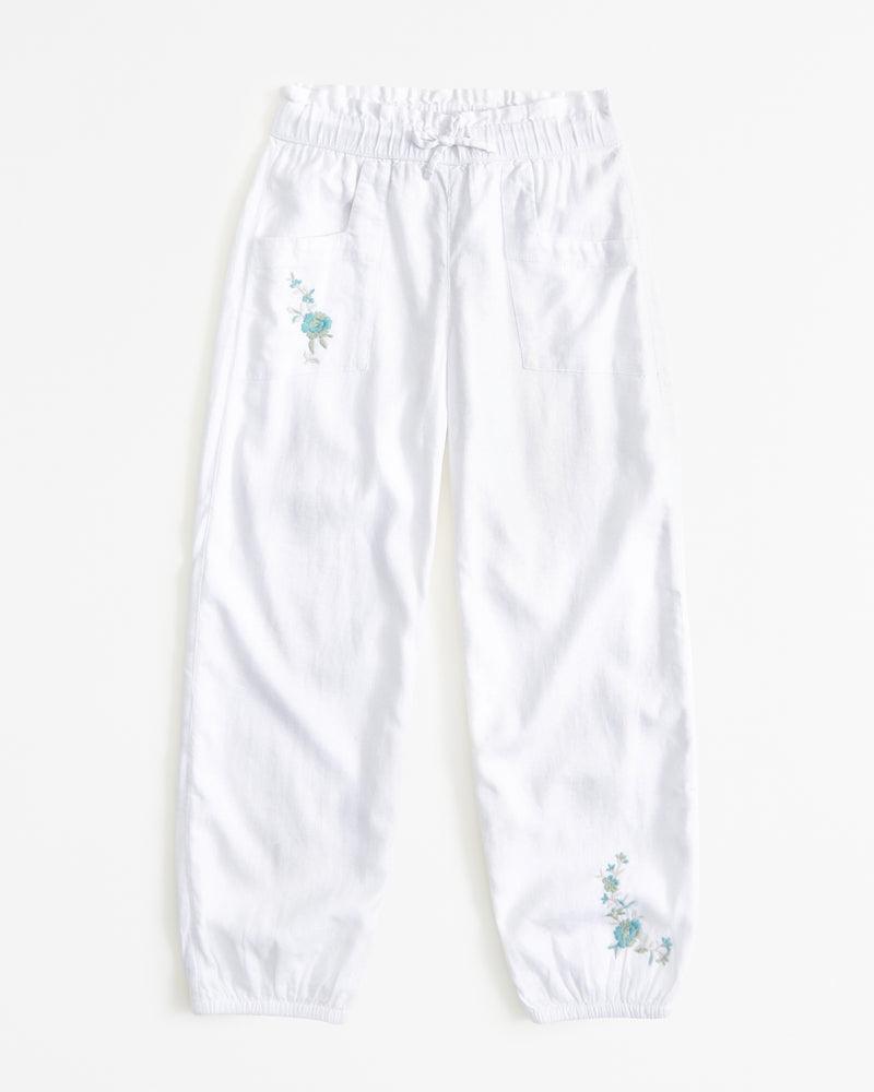 Abercrombie joggers em mistura de linho