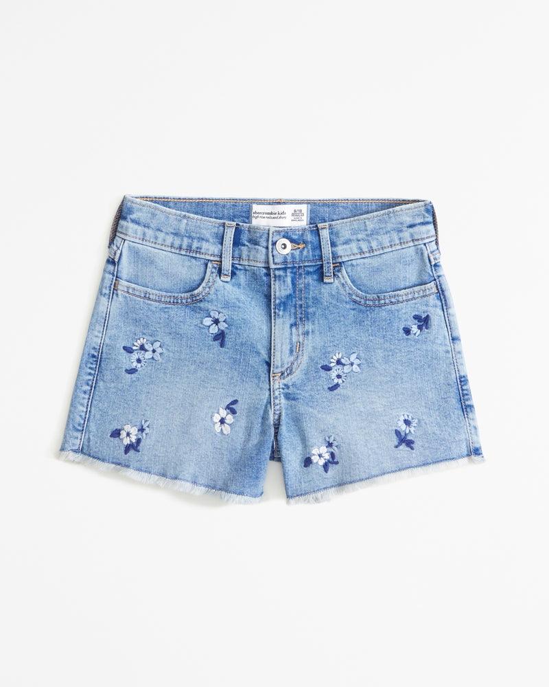 Abercrombie shorts relaxados de cintura alta