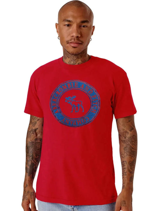 Camiseta Masculina Moose Circle Company Vermelha