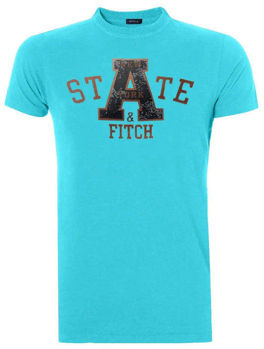 Camiseta Masculina Muscle A State New York Azul Claro