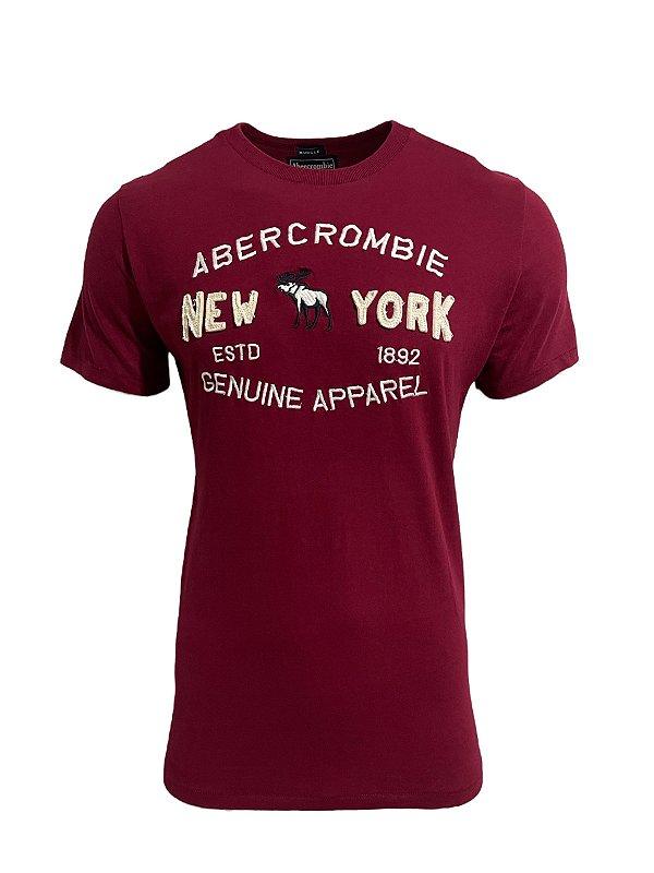 Camiseta Masculina NY 1892 Vinho