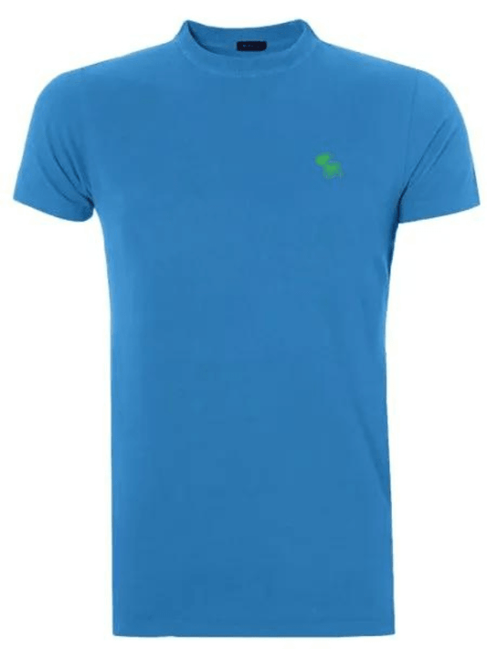 Camiseta Masculina Outline Green Icon Azul Royal