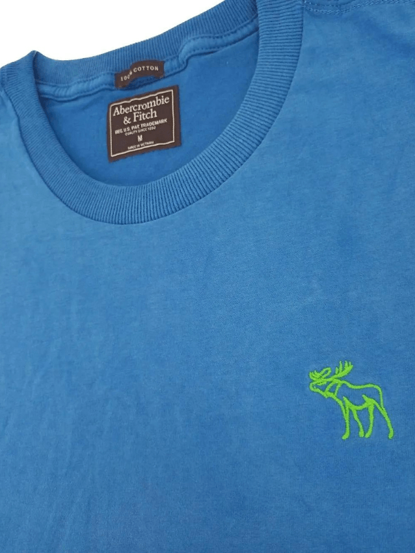 Camiseta Masculina Outline Green Icon Azul Royal