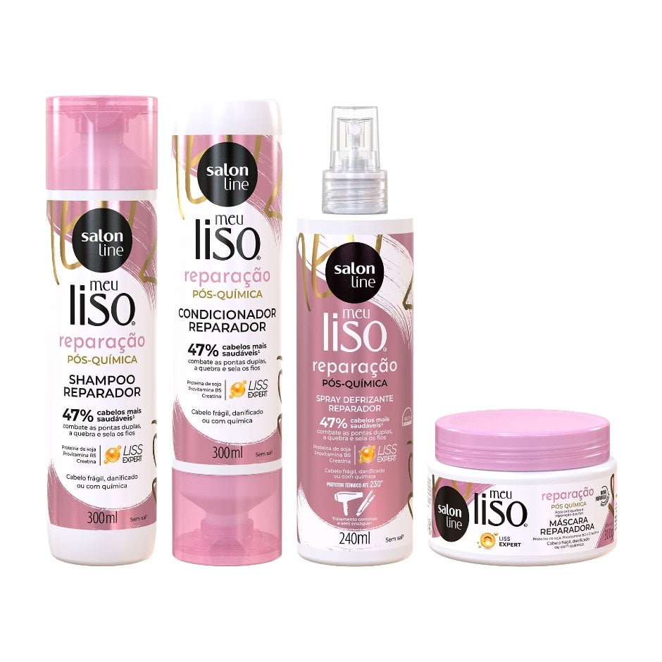 Kit Meu Liso Reparação com Spray Protetor Térmico