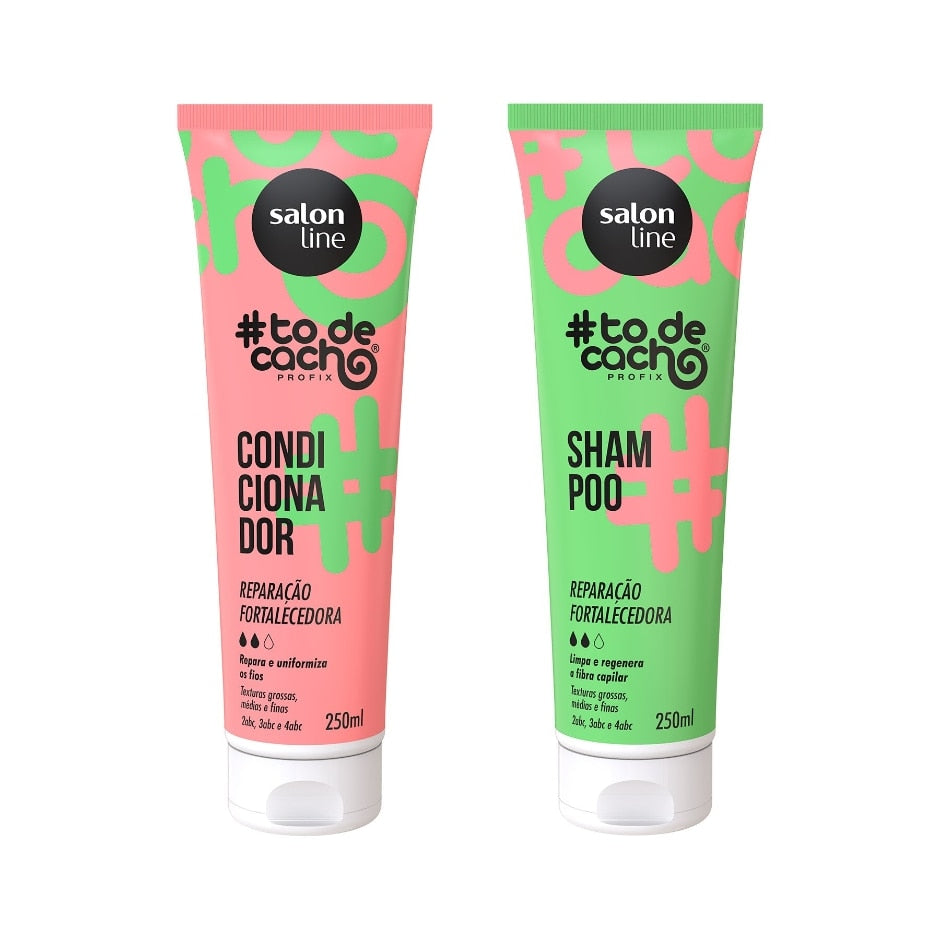 Kit Shampoo e Condicionador #todecacho Reparação Fortalecedora