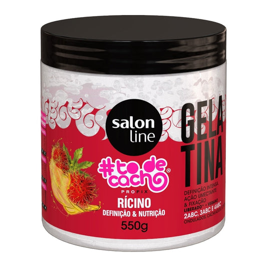 Gelatina Óleo de Rícino #todecacho Definição e Nutrição Salon Line 550g