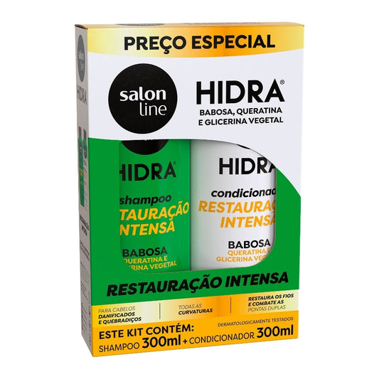 Kit Shampoo e Condicionador Hidra Restauração Intensa Salon Line 300ml