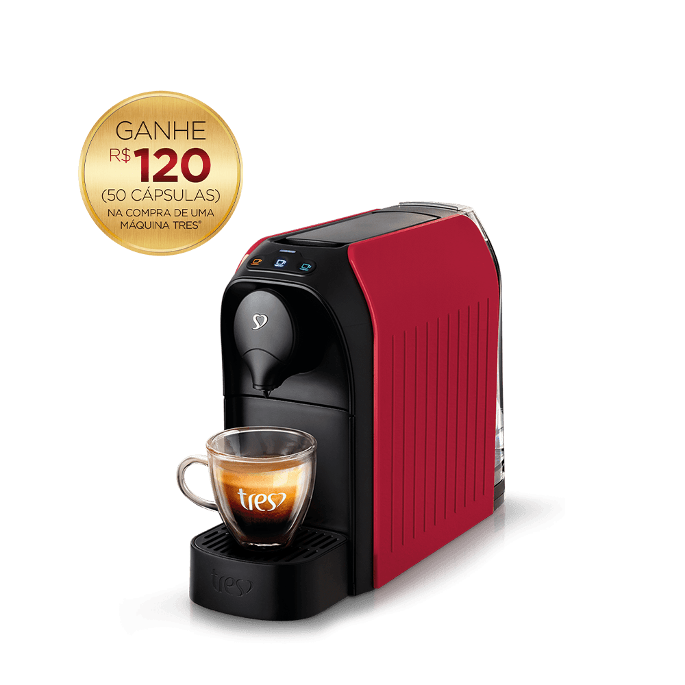 Cafeteira Espresso Passione Vermelha Automática –  3 Corações