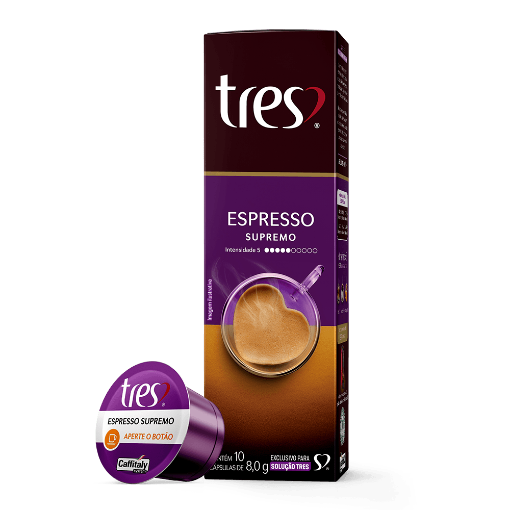 Kit Espresso Lovers 80 Cápsulas TRES 3 Corações